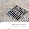 Ciieeo Heavy-Duty Stainless Steel Manhole Cover Hook Shape Lift Tool