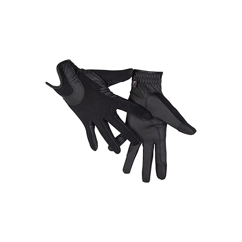 HKM Grip Mesh Riding Gloves 9100 Black M