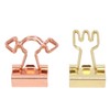 100pcs Binder Clips for Student Strong Clamping Force Metal Arrows