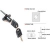 HOWDIA 4 Pcs - Zinc Alloy Drawer Lock Desk Wardrobe