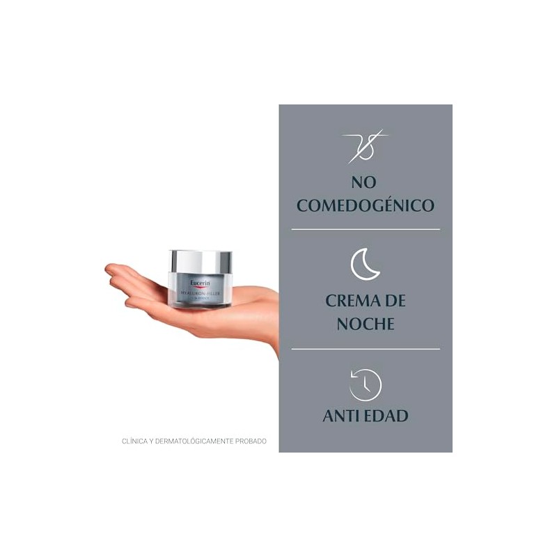 Eucerin Crema noche anti arrugas ácido hialurónico Hyaluron Filler,50ml