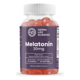 Sierra Life Ciencias Gomitas 30mg Melatonina Alta Dosis 30u                                                                                           