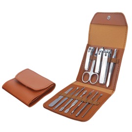 Pediküre Messer Kits, Nail Scissors Set, Professional Nail Clippers, Care Set, Nail Set, Manicure Tools, Folded Bag, Men Women, Dead Skin Acne Removal