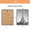 upsimples 18x24 Picture Frame Black 3 Pack, Scratch-Proof Poster Frames