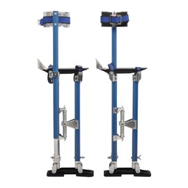 BIGREAT Blue Drywall Stilts 24-40 Inch Height Adjustable Lifts Aluminum Tool for Painting Finishing Pruning Branches Cleaning
