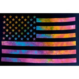 Indian Craft Castle 100% Cotton Vintage American Flag Tapestry Indian Hippie Wall Hanging Bohemian Bedspread Mandala Cotton Dorm Decor Beach Cover up (Poster 30 X 40 Inches Multi)