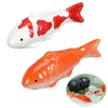 Xusxes Set of 2 Floating Ceramic Fish Aquarium Decoration Fish