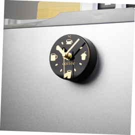LABRIMP Cute Cup Pattern Magnetic Clock Refrigerator Sticker Wall Hanging Watch Safe Material for Home
