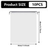 Henyall 10Pcs Drawstring Storage Bag,Foldable Clear Storage Bag,Waterproof Plastic Thickened