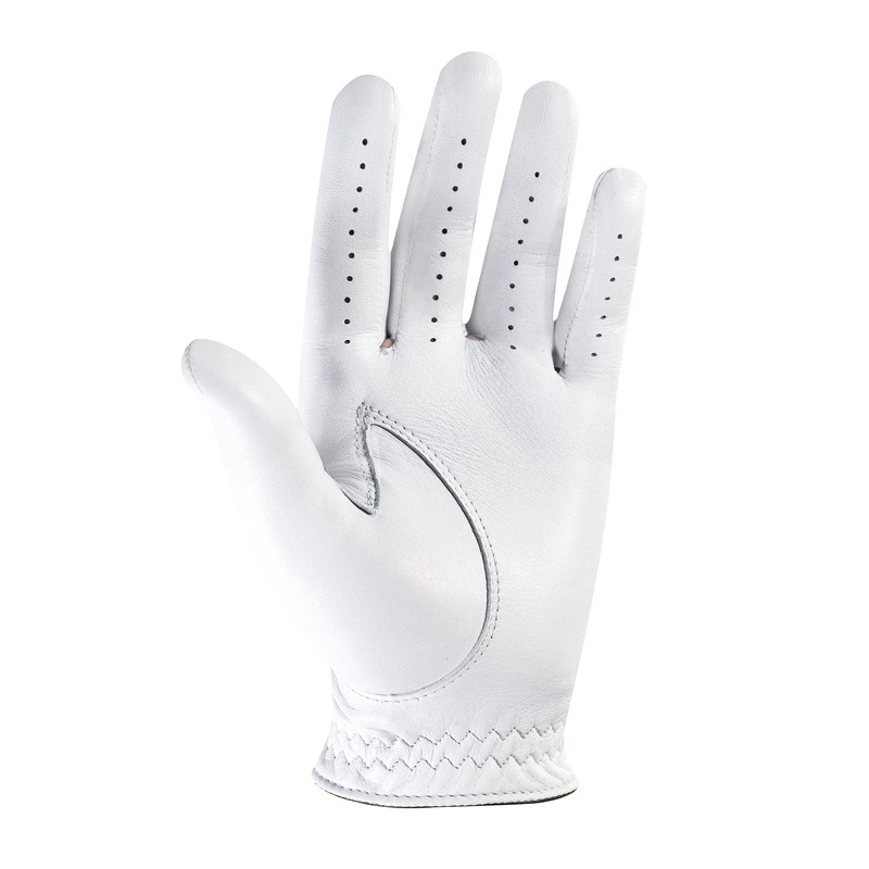 FootJoy Men's StaSof Golf Glove, White, Large, Worn on Right