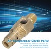 Air Compressor Check Valve, Tube Connector Metal Straight 1 Way