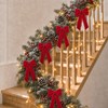 Red Velvet Christmas Tree Bows, 24 Pack, 5.1 x 10.2