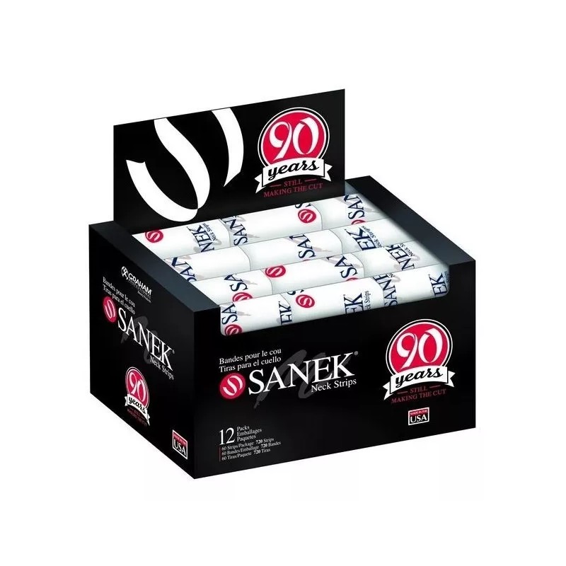Sanek Tiras De Cuello Para Barberias Suaves 720 Pz Sanek