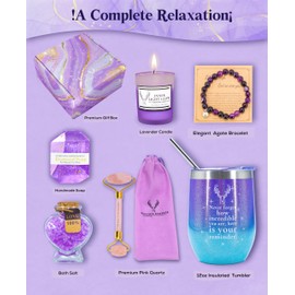 Douceur éthérée Gifts for Women, Birthday Gifts for Women, Valentine's Day Gift, Birthday Gifts, Lavender Spa Gift Set, Valentines Gifts, Gifts for Girlfriend, Wife Gifts,