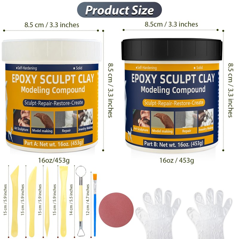 Epoxy Clay, 2lb Epoxy Sculpt Modeling Clay High Adhesive Pool