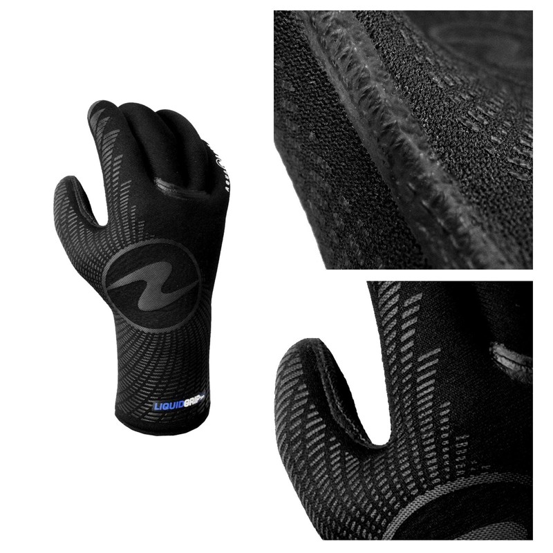 Aqualung Liquid Grip 5 mm Neoprene Dive Gloves Knit Gloves,