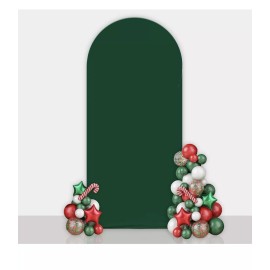 Unbranded 3.3x7ft Green Arch Wall Backdrop Emerald Round Top Backdrop Cover