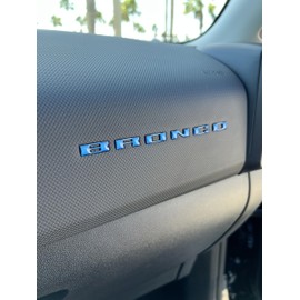 Passenger Dash Letter Inserts - Compatible with 2025-2025 Bronco Sport