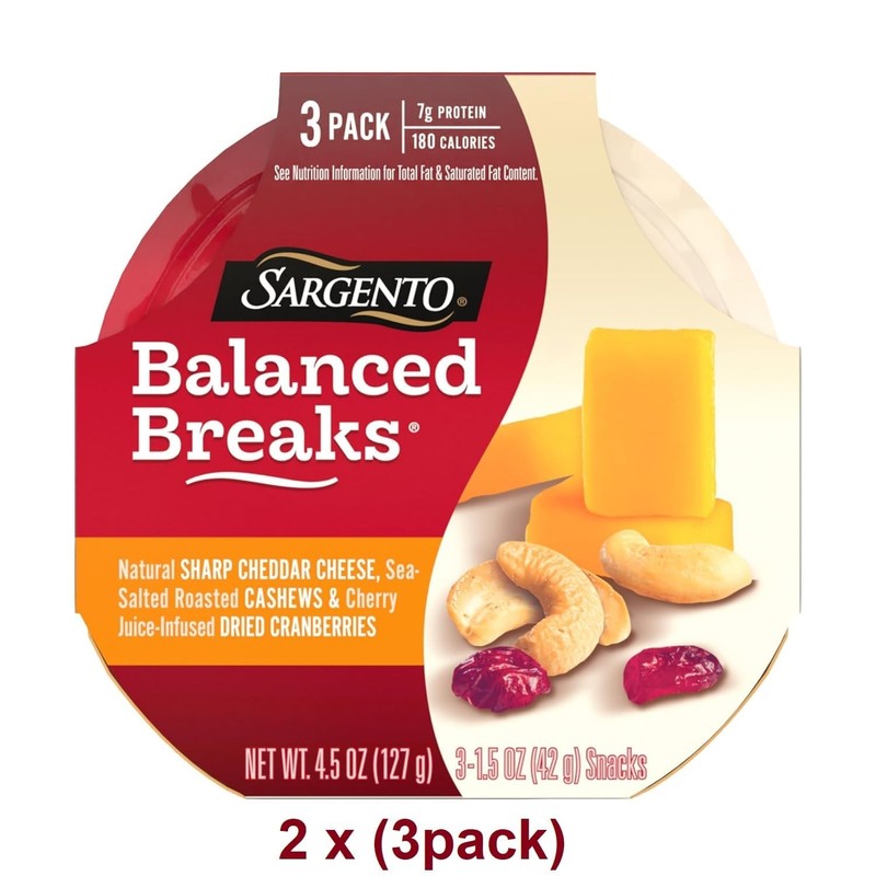 Sargento Balanced Breaks Cheese and Crackers Variety Pack - 6