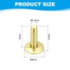 PATIKIL 9x3.3x12mm Leather Rivets and Burrs, 100 Sets Leather Rivets