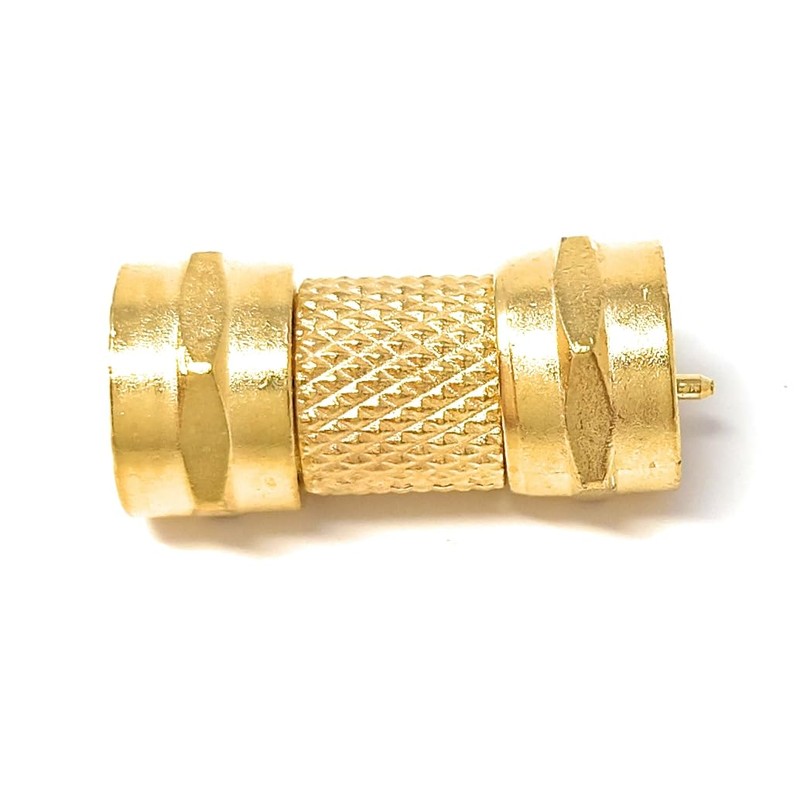 DRUT 1pcs F Type Screw On Male to Male Plug