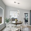 Sovinzert Modern Spiral LED Pendant Lights Kitchen Island, 22W Adjustable