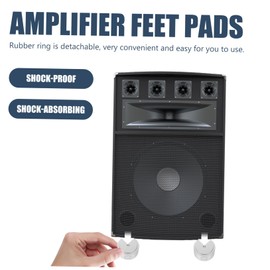 KOMBIUDA 2pcs Aluminum Alloy Speaker Isolation Feet Pads Vibration Amplifier Cushion for Enhanced Sound Clarity and Reduced Noise Easy Installation for HiFi Audio Equipment