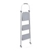 Rubbermaid RMS-3 3-Step Folding Ladder, Steel Step Stool with Hand