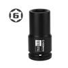 CASOMAN 3/4" Drive Deep 6 PT Impact Socket-15/16", CR-MO, 3/4-inch