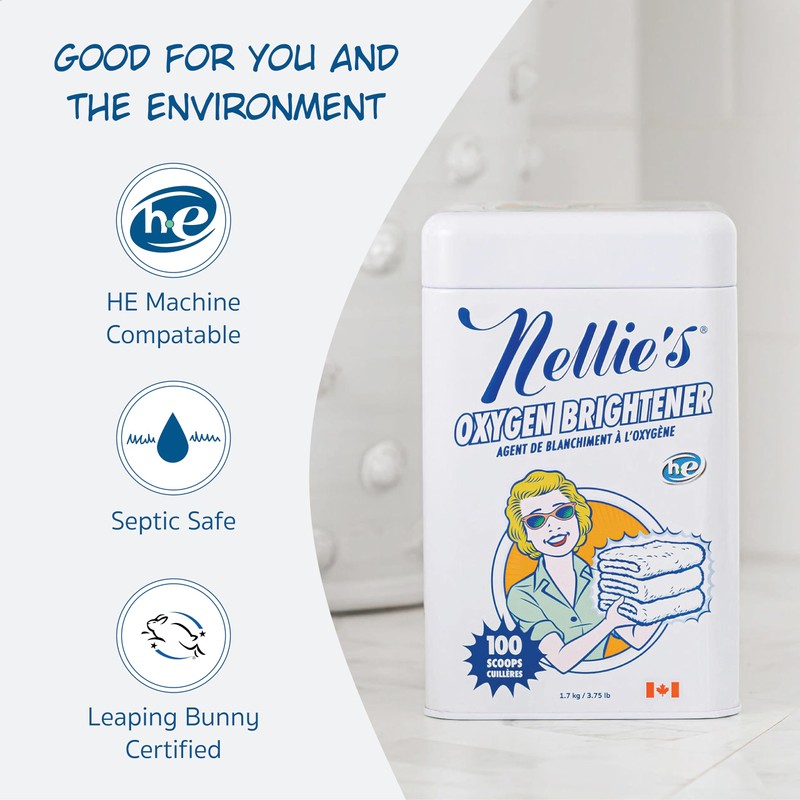 Nellie's Oxygen Brightener - 100 Scoops - Planet Friendly Stain