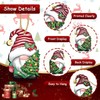 24Pcs Christmas Gnome Santa Doll Wooden Hanging Ornaments, Wood Hanging