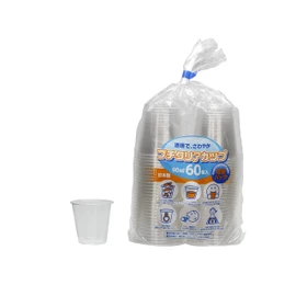 ArtNap P-9060 Clear Cups, 3.4 fl oz (90 ml), 60 Pieces, Mini Size, Tasting and Gargling Cups
