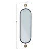 Creative Co-Op Swivel Wall Mount Metal Mirror with Brackets