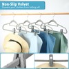 Jadive 80 Pcs Velvet Hangers Clips Strong Fingers Clips Bulk