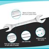 DURATECH Super-Thin Open End Wrench Set, Metric, 8-Piece, Including 5.5,