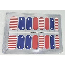 4th of July Star - Independence Day - Patriotic - America USA Nail Polish Wraps - Nail Polish Strips