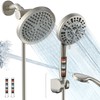 UltrTxenova Shower Head with Handheld Spray Combo,6" High Pressure Rain