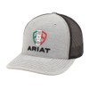 ARIAT Men's R112 Cap, Mexican Flag, Grey, Black Mesh Back,