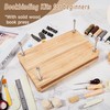 FUXAFU 50 Pcs Book Binding Kits, 13"x7.9" Inch Wooden Book