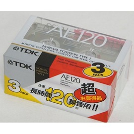 TDK 音楽用 カセットテープ 3本セット AE 120分 微粒子磁性体採用 AE-120X3K