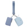 Keychain Wallet Mini Zip Around Wristlet Wallets for Women Detachable