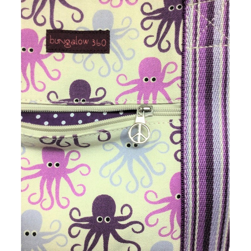 Bungalow 360 Striped Tote (Octopus)