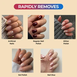 100% Pure Acetone Nail Polish Remover | Professional Quality | Easy To Use | Rapidly Removes Natural, Gel, Acrylic, and Glitter Nails | 8 Fl oz