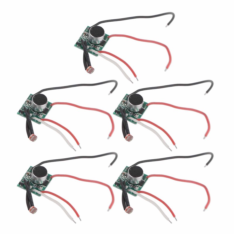 5Pcs Sound Control Switch Module Solar Light Sensor Module Circuit