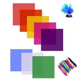 160 Sheets Colored Glass Foil Candy Paper Candy Wrap DIY Food Wrapping Paper Gift Decoration with 5 Colors Silk Candy Cellophane (8 Colors)