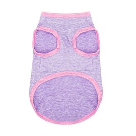 Chic Ion Polyester Dog Vest: Adorable Fashion Dog Apparel for Small, Medium, and Large Breeds, Moisture-Wicking, Soft, Anti-Static, Durable, and Easy-to-Clean Design Dog Shirt Purple S