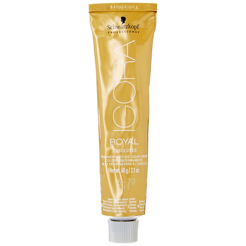 Schwarzkopf Professional Igora Royal Absolutes Hair Color 6 70 Dark Blonde Copper