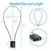 SISAV 4 Digit Cable Combination Lock 20 inches(50cm) Cable for