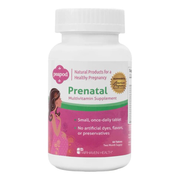 Fairhaven Health PeaPod Prenatal Multivitamin 60 Tabletas - Suplemento Multivitamnico