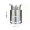 Camping Stove Foldable Stainless Steel Wood Burning Stove Portable Backpacking